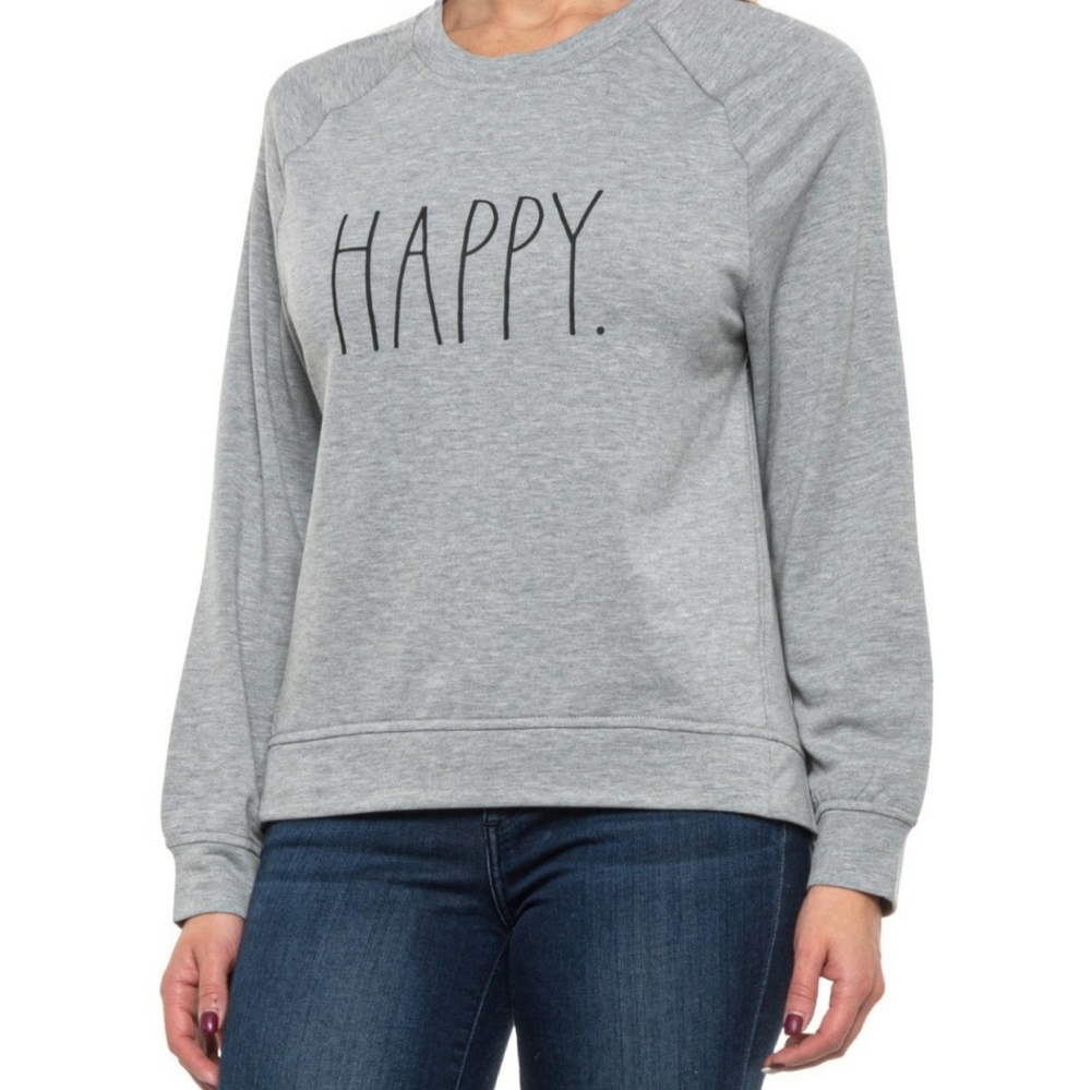 Dunn Sweatshirt “HAPPY” Size MEDIUM